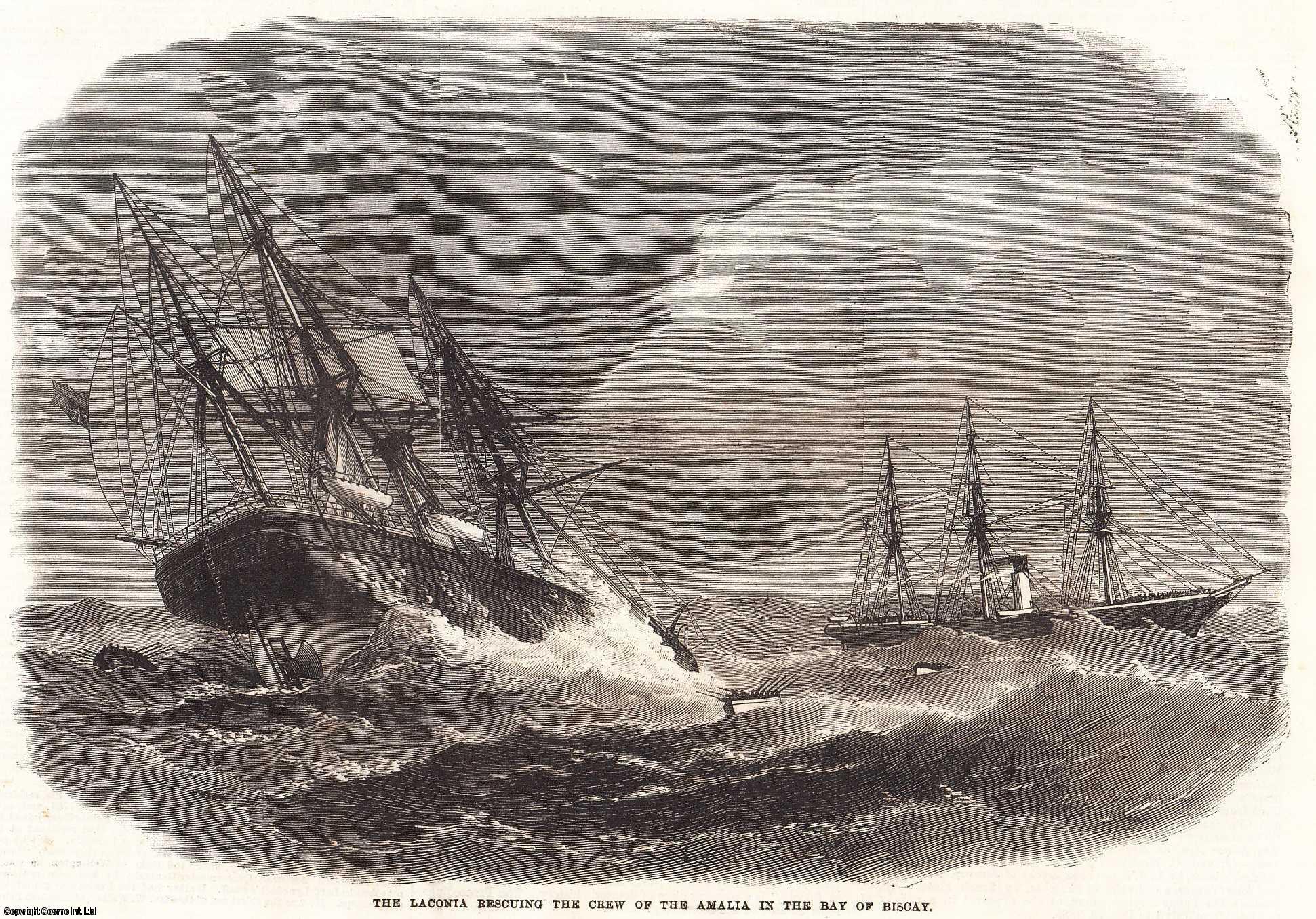 Foundering of the Steam-Ship Amalia in the Bay of Biscay. An original ...